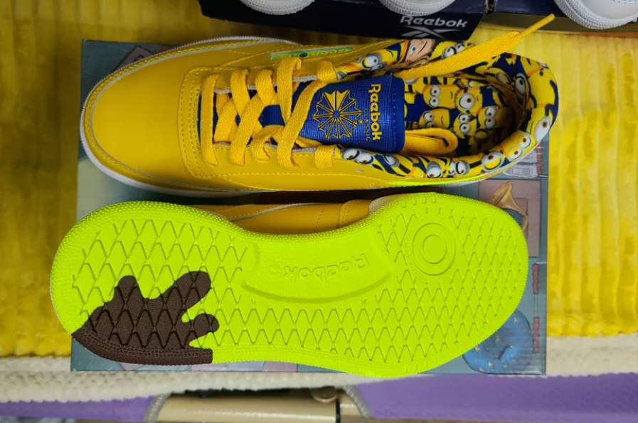 Giày Reebok Illumination's Minions x Club C 85 J 'Minions' FX3352 - Ảnh 3