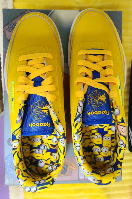 Giày Reebok Illumination's Minions x Club C 85 J 'Minions' FX3352 - Ảnh 5
