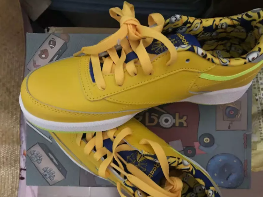Giày Reebok Illumination's Minions x Club C 85 J 'Minions' FX3352 - Ảnh 4