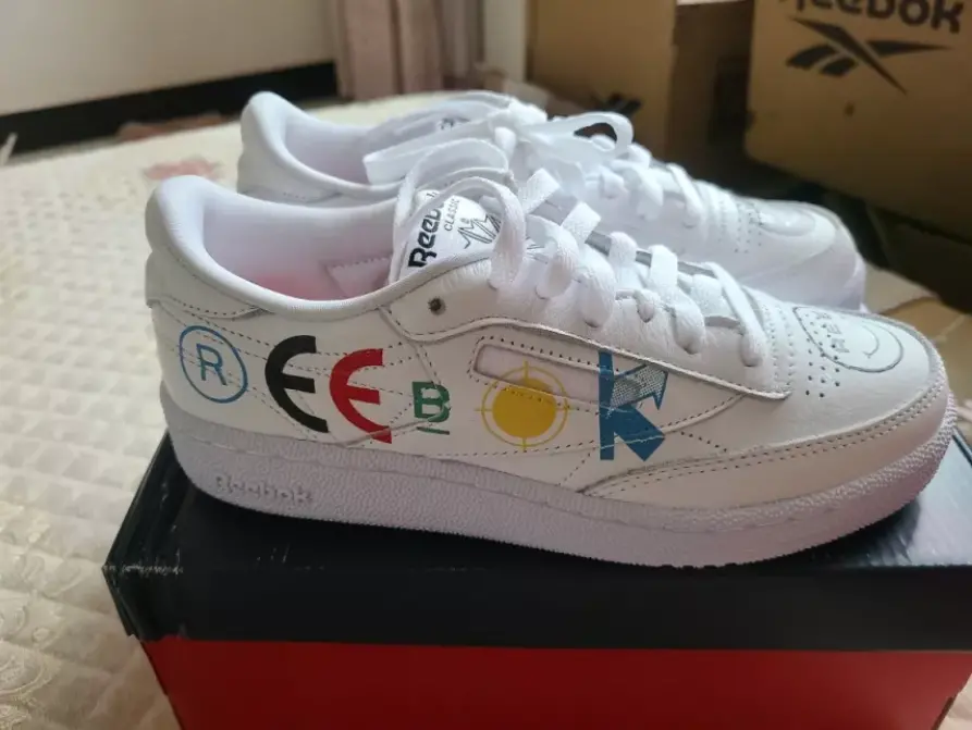 Giày Reebok BlackEyePatch x Club C 85 'White' FY3073 - Ảnh 4