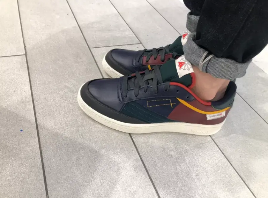 Giày Reebok Club C 85 'Vector Navy Forest Green Rich Red' FY7499 - Ảnh 4