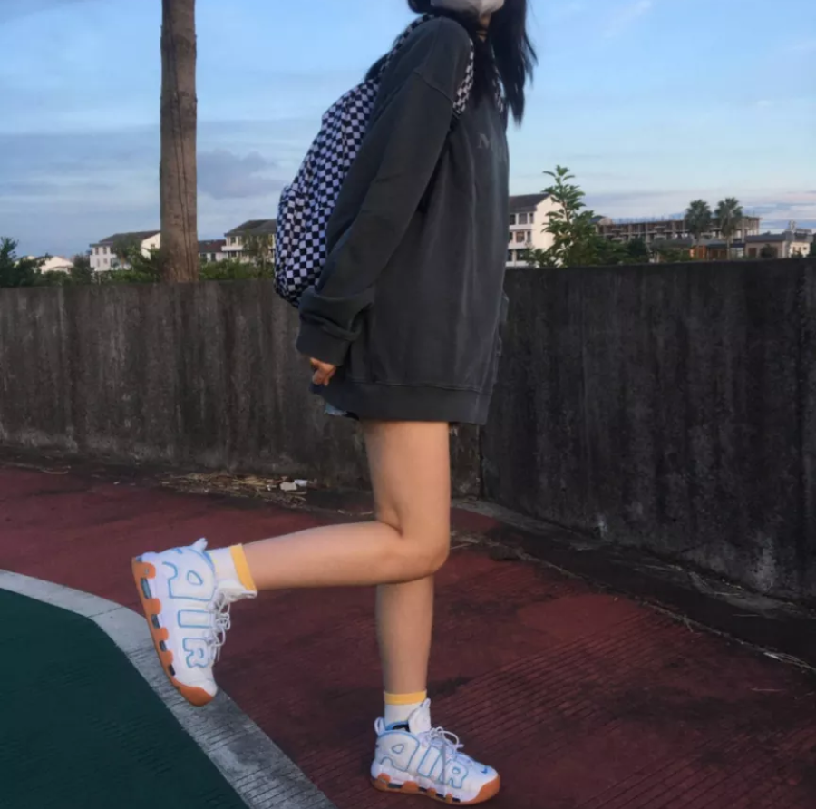 Giày Nike Air More Uptempo GS 'Ocean Bliss' 415082-107 - Ảnh 3