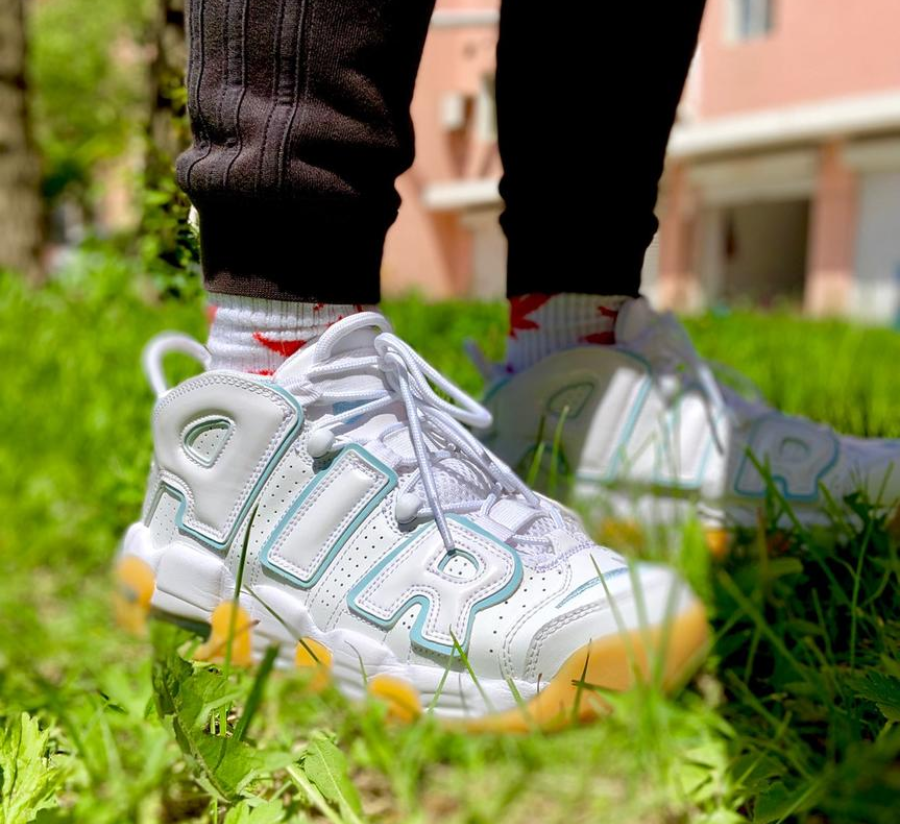 Giày Nike Air More Uptempo GS 'Ocean Bliss' 415082-107 - Ảnh 4