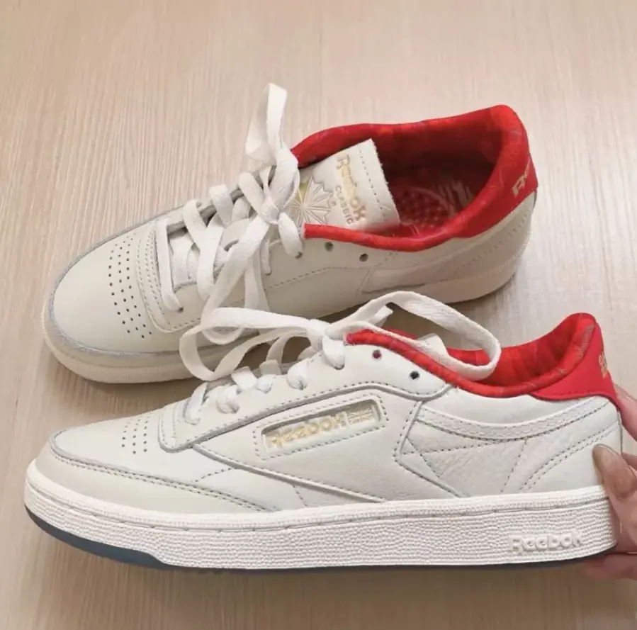 Giày Reebok Club C 85 Trainer 'Chalk Scarlet' H04937 - Ảnh 5