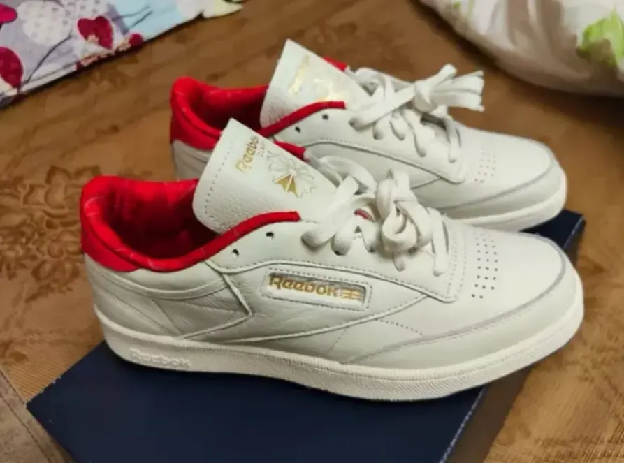 Giày Reebok Club C 85 Trainer 'Chalk Scarlet' H04937 - Ảnh 4