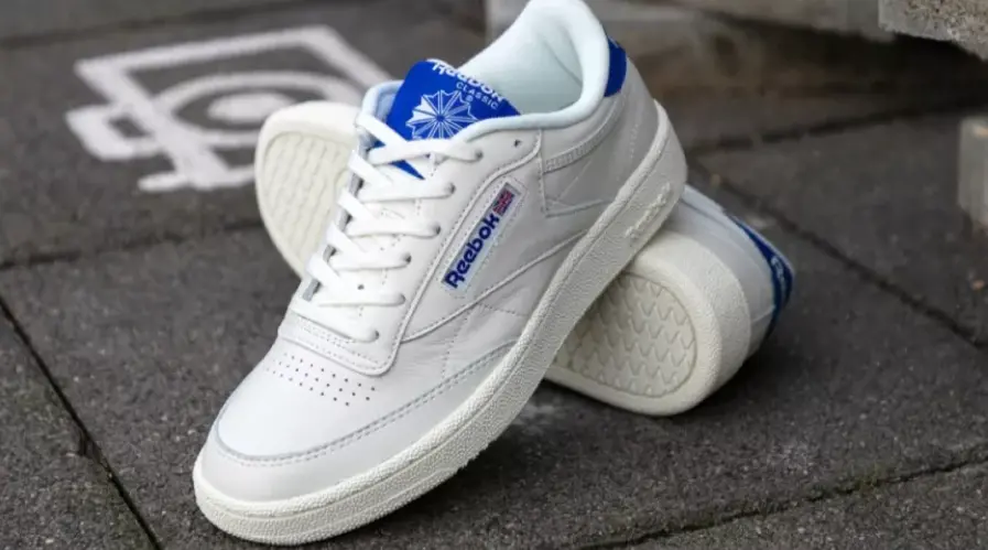 Giày Reebok Club C 85 MU 'Chalk Humble Blue' EF3252 - Ảnh 4