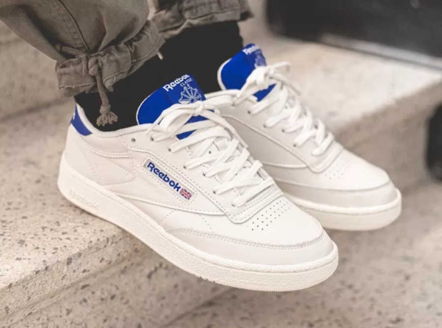 Giày Reebok Club C 85 MU 'Chalk Humble Blue' EF3252 - Ảnh 3