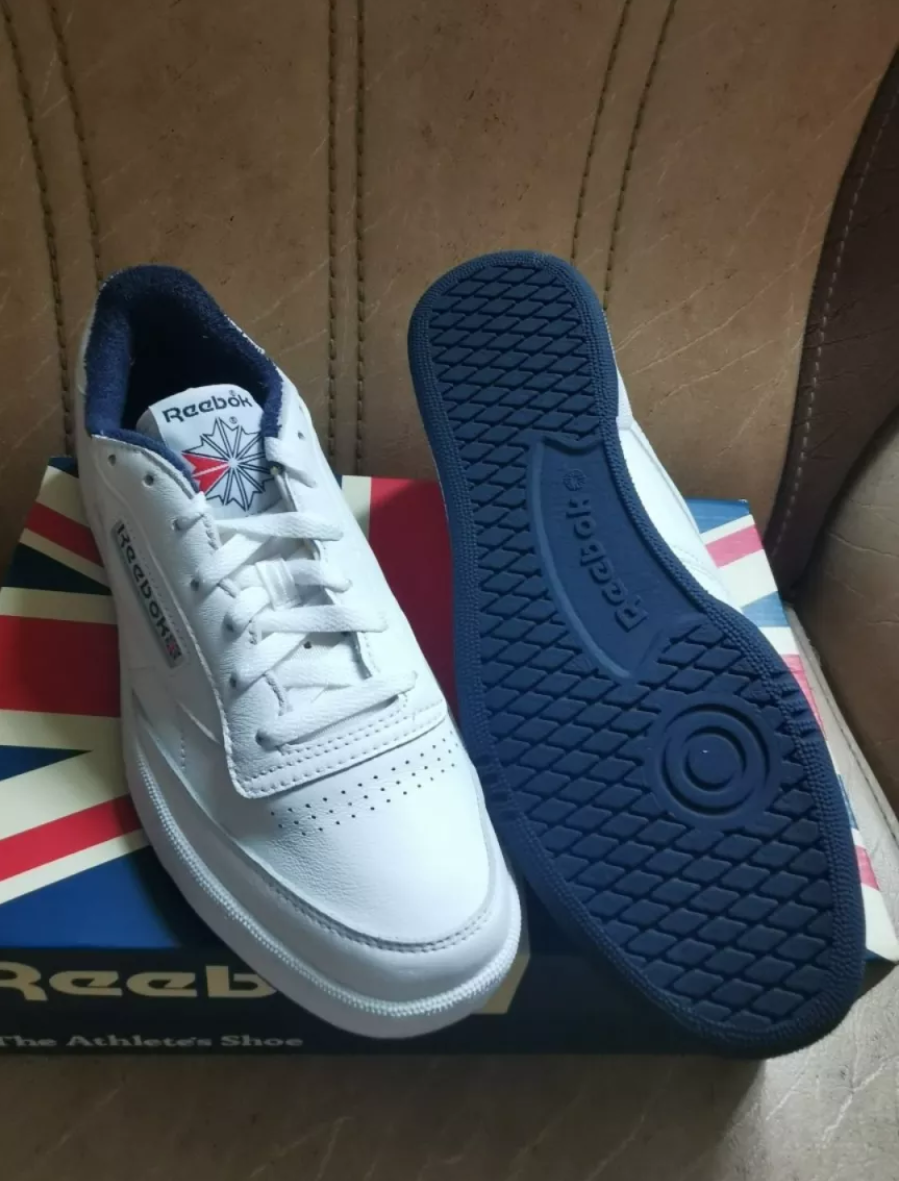 Giày Reebok Club C 85 Anniversary 'White Collegiate Navy' FX3433 - Ảnh 5