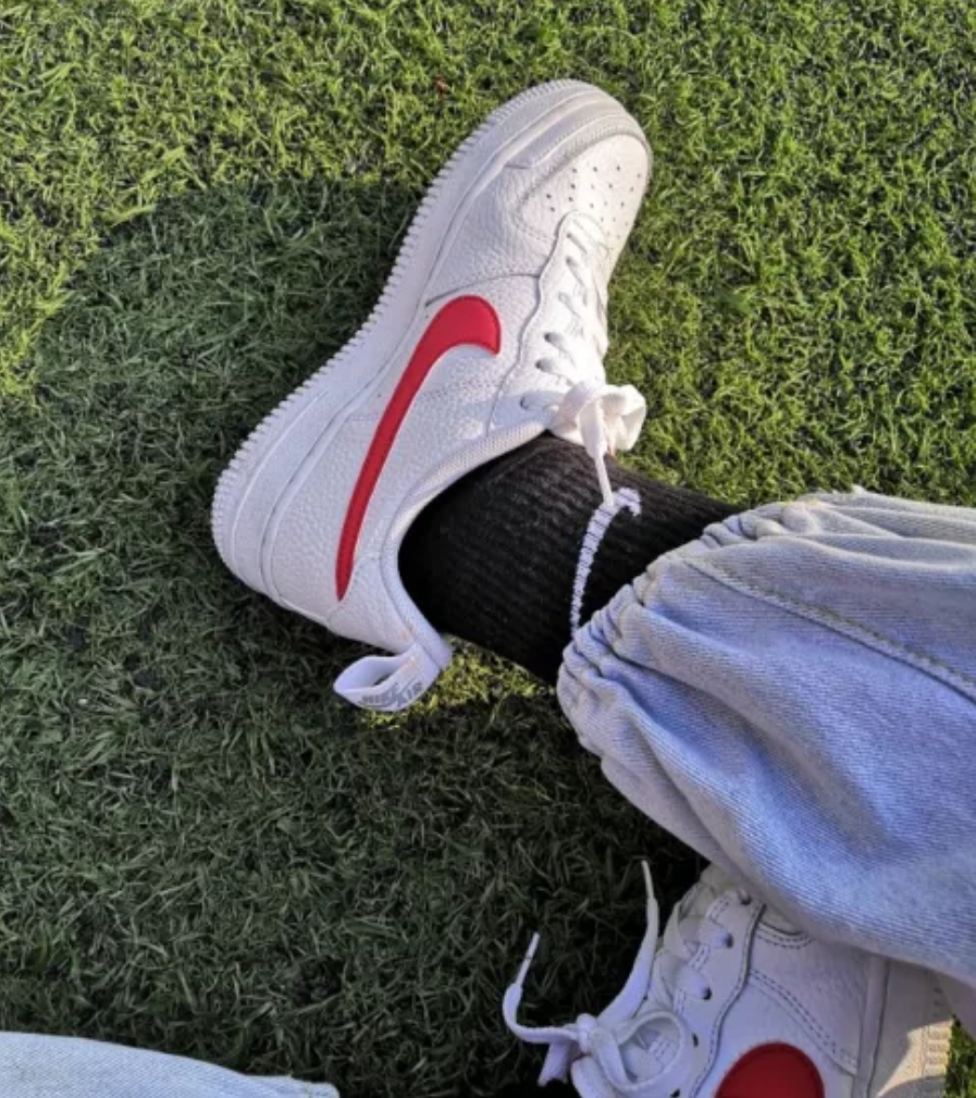 Giày Nike Air Force 1 GS White University Red CZ4203-100 - Ảnh 3