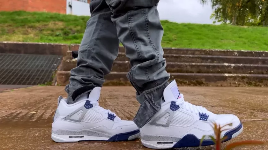 Giày Nike Air Jordan 4 Retro 'Midnight Navy' DH6927-140 - Ảnh 4