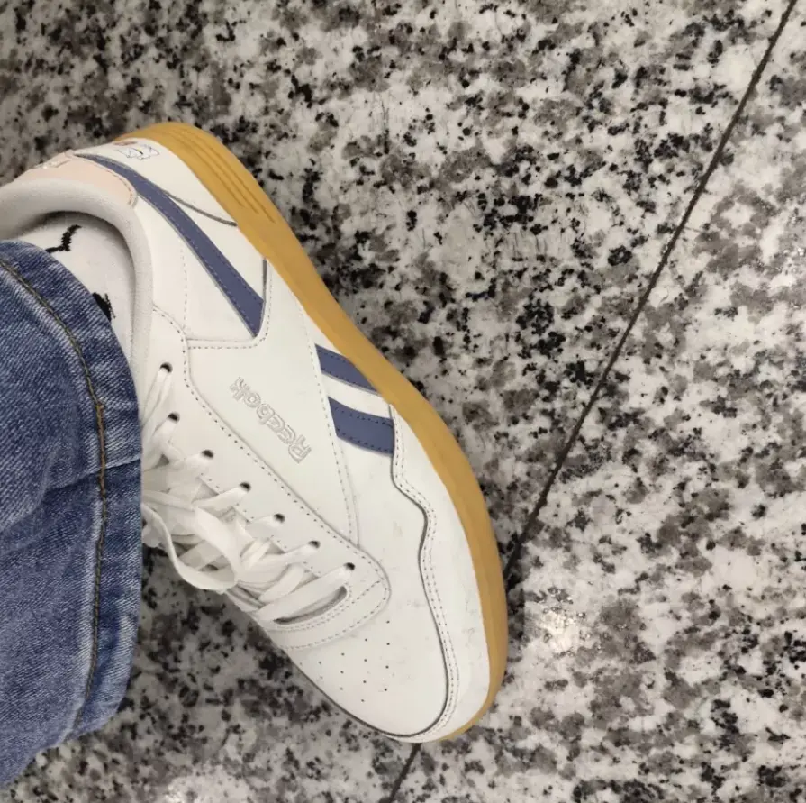 Giày Reebok Royal Techque T 'Chalk Washed Indigo' FU7855 - Ảnh 5