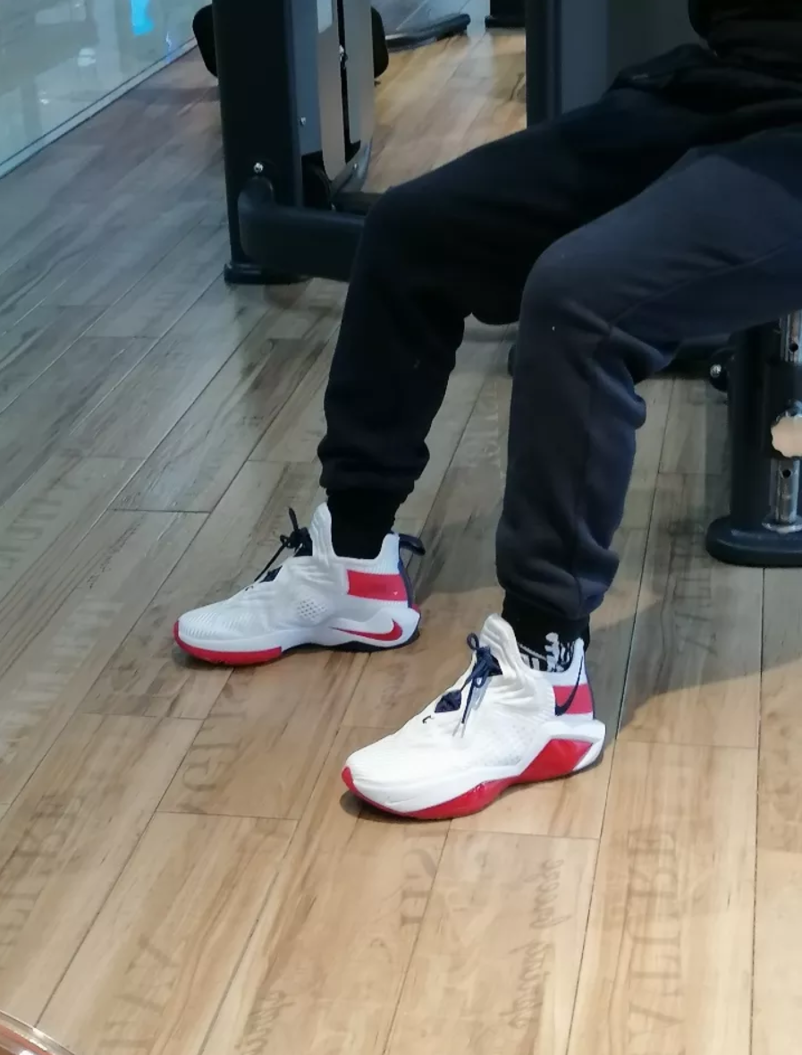 Giày Nike LeBron Solder 14 'White Red' CN8689-100 - Ảnh 4