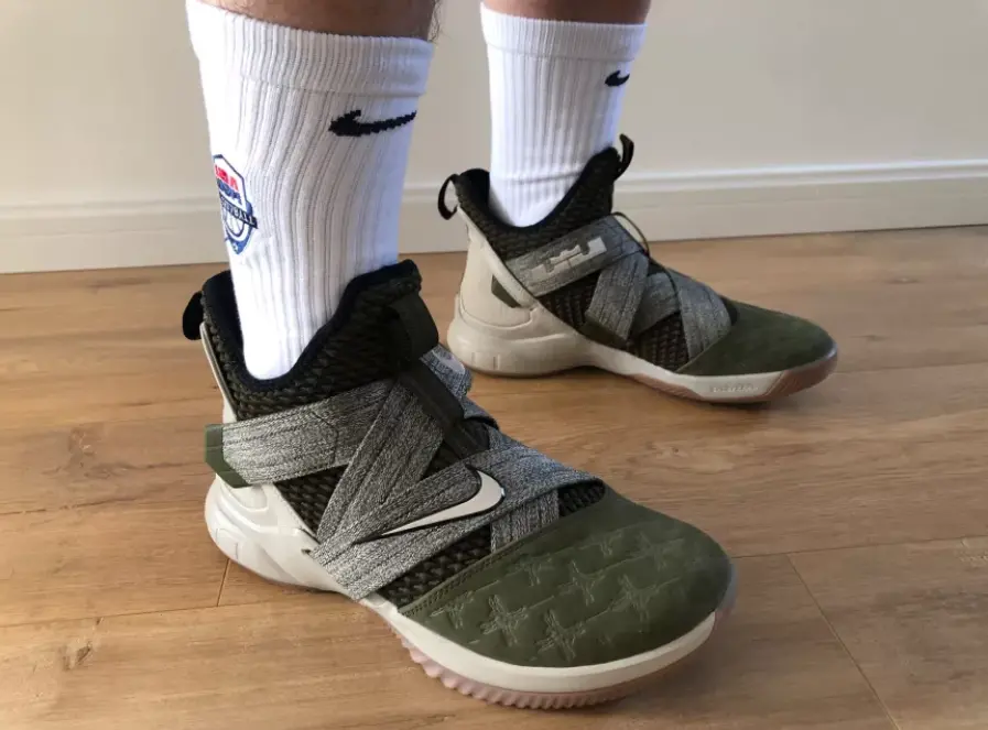 Giày Nike LeBron Solder 12 EP 'Olive' AO4053-300 - Ảnh 3