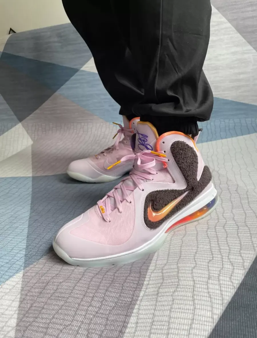Giày Nike LeBron 9 'Regal Pink and Velvet Brown' DJ3908-600 - Ảnh 4