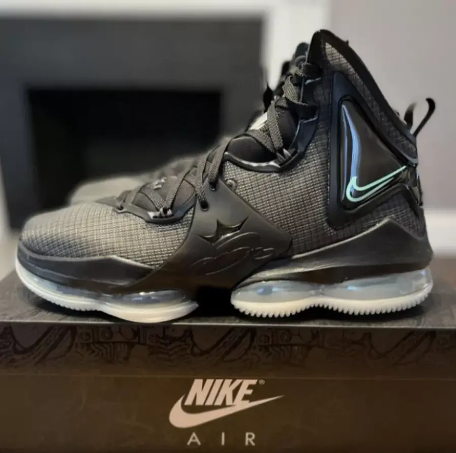 Giày Nike Lebron 19 'Black Anthracite Green Glow' CZ0203-003 - Ảnh 5