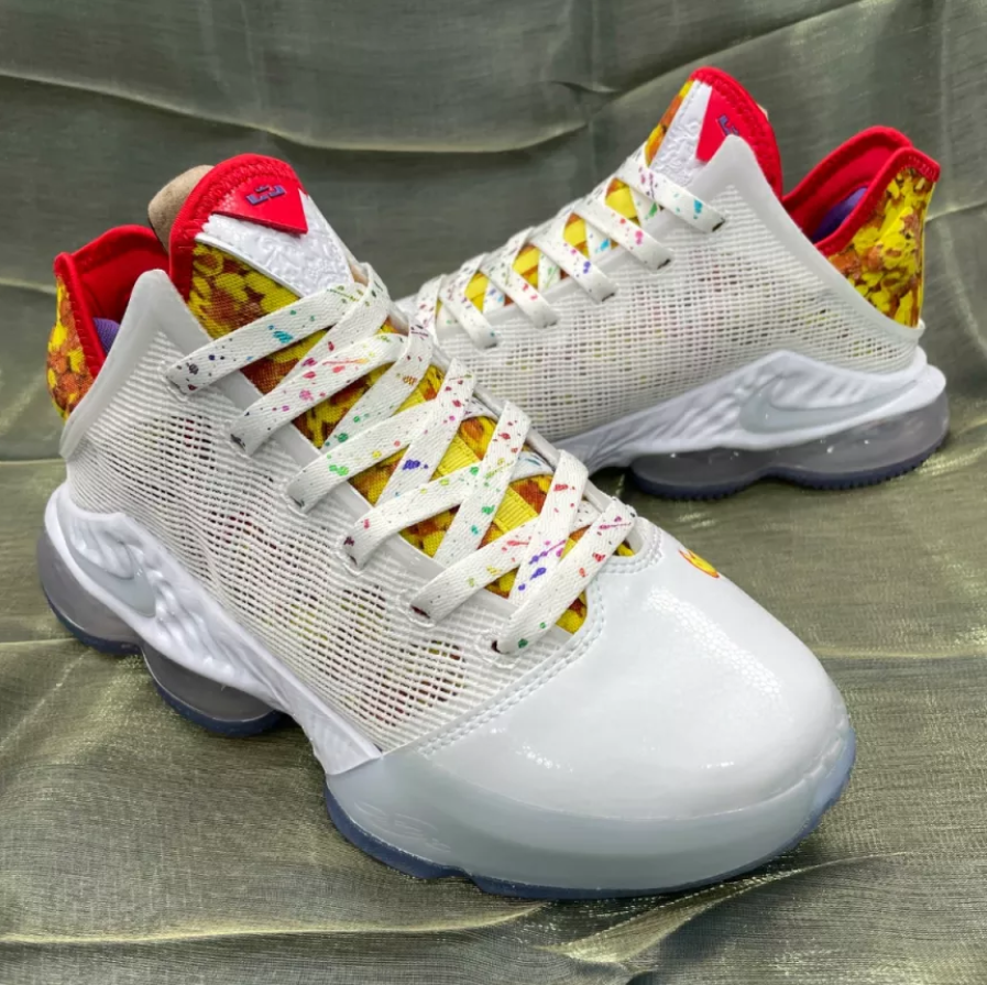 Giày Nike Lebron 19 Low 'Magic Fruity Pebbles' DQ8344-100 - Ảnh 4