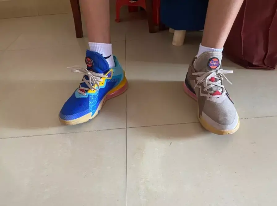 Giày Nike Space Jam x LeBron 18 Low GS 'Wile E. x Roadrunner' DJ3760-401 - Ảnh 3