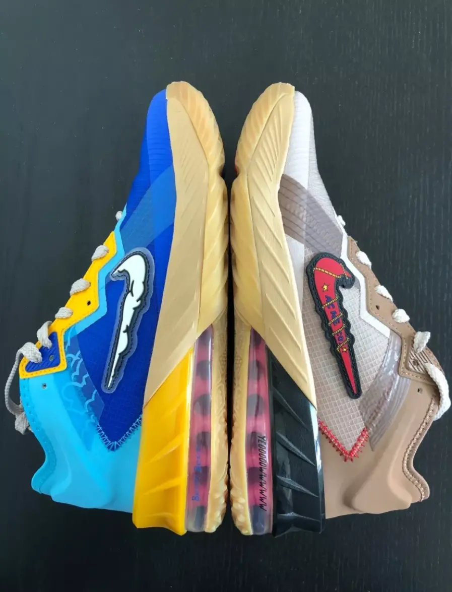 Giày Nike Space Jam x LeBron 18 Low GS 'Wile E. x Roadrunner' DJ3760-401 - Ảnh 5