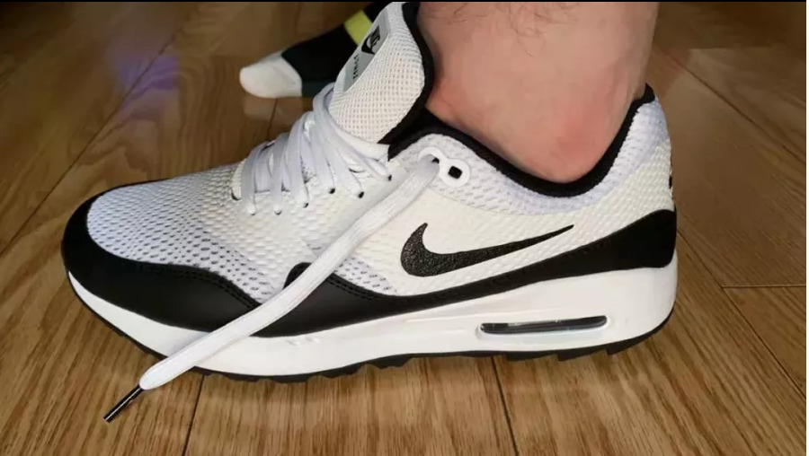 Giày Golf Nike Air Max 1 Golf 'White Black' CI7576-100 - Ảnh 4
