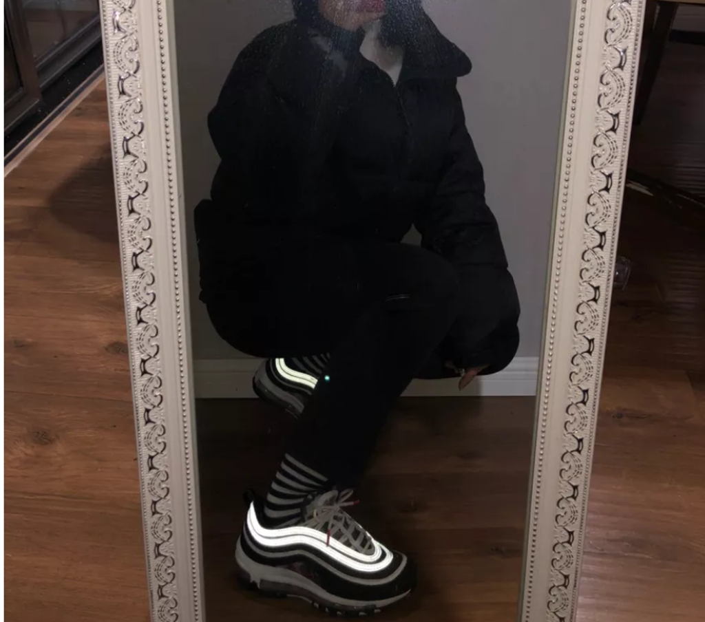 Giày Nike Air Max 97 GS 'White Black' DB2017-100 - Ảnh 2