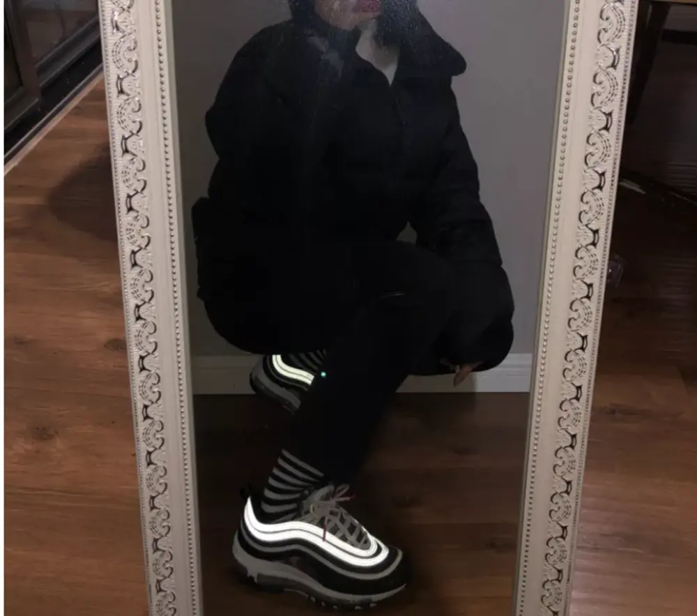 Alternative view of Giày Nike Air Max 97 GS 'White Black' DB2017-100