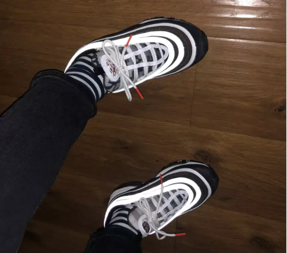Giày Nike Air Max 97 GS 'White Black' DB2017-100 - Ảnh 3