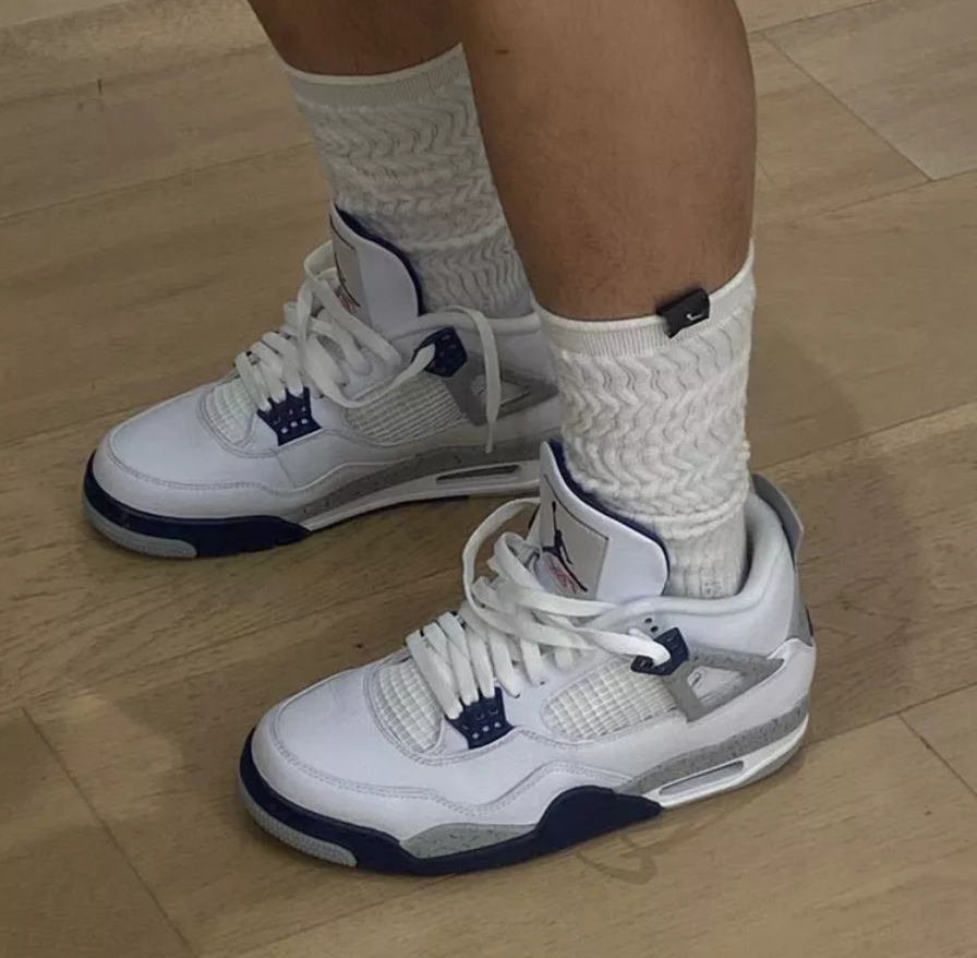 Giày Nike Air Jordan 4 Retro 'Midnight Navy' DH6927-140 - Ảnh 3