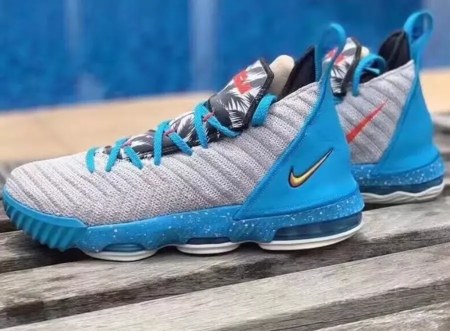 Giày Nike LeBron 16 GS 'South Beach' AQ2465-076 - Ảnh 3