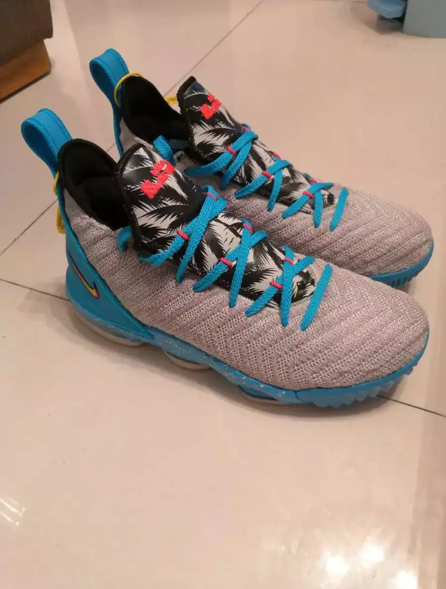 Giày Nike LeBron 16 GS 'South Beach' AQ2465-076 - Ảnh 5