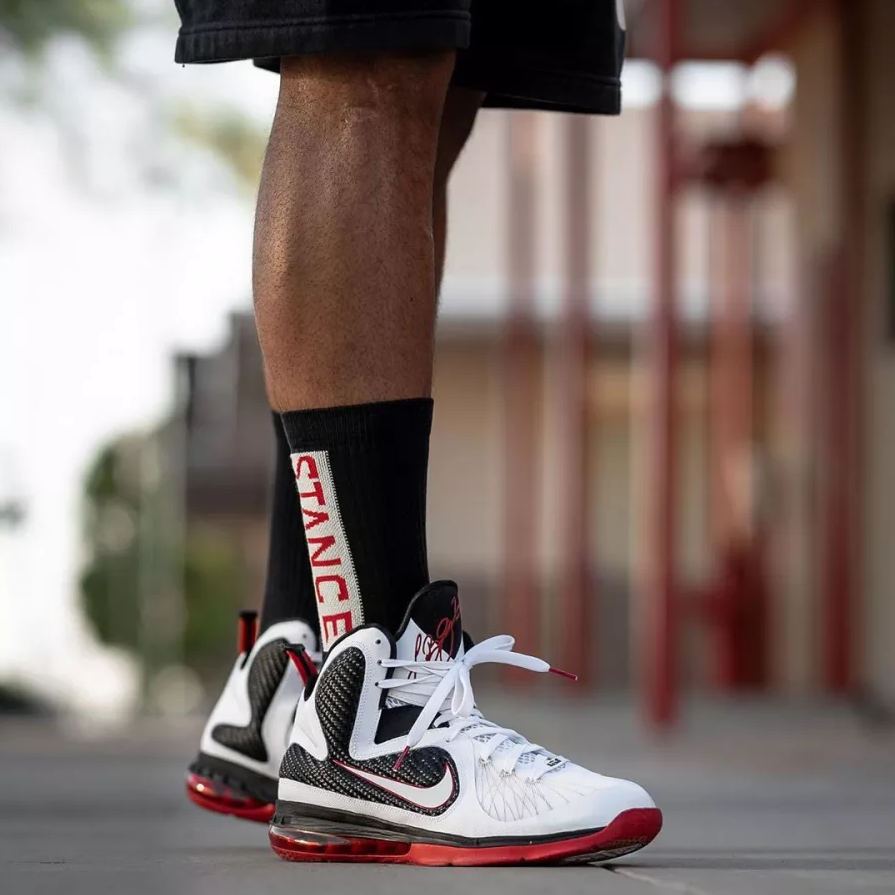 Giày Nike LeBron 9 'Miami Heat Home' 469764-100 - Ảnh 3