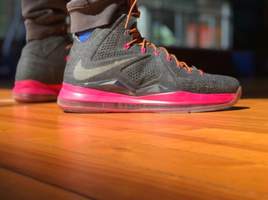 Giày Nike LeBron 10 EXT Denim QS 'Denim' 597806-400 - Ảnh 4