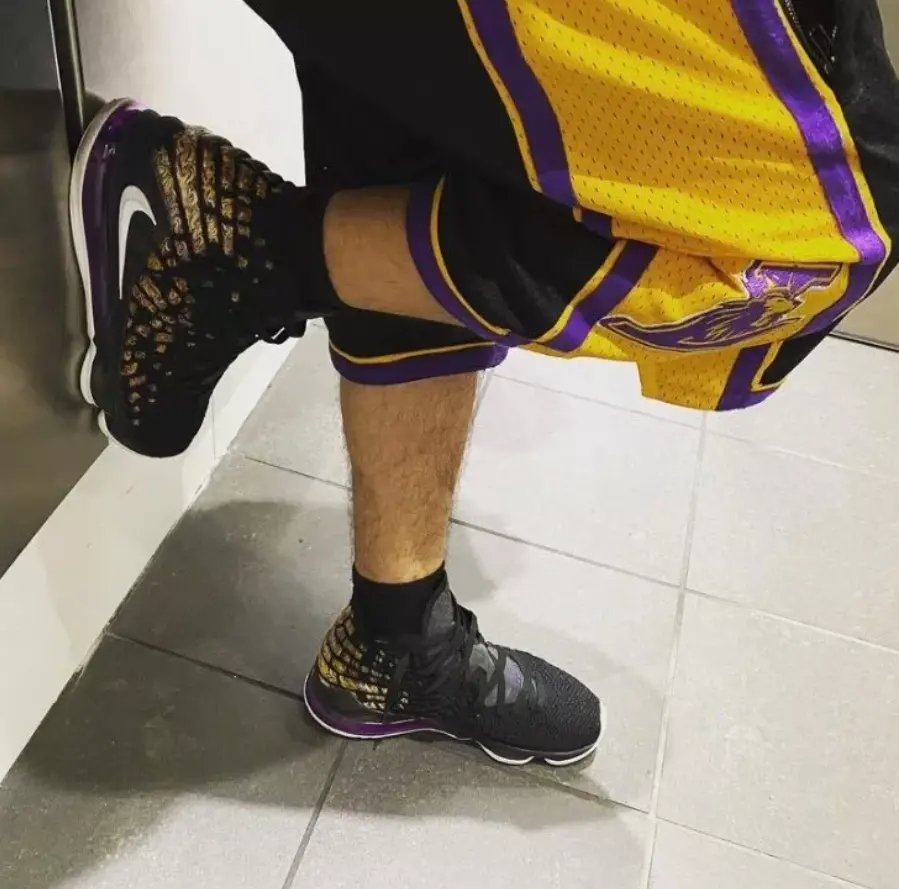 Giày Nike LeBron 17 'Lakers' BQ3177-004 - Ảnh 3