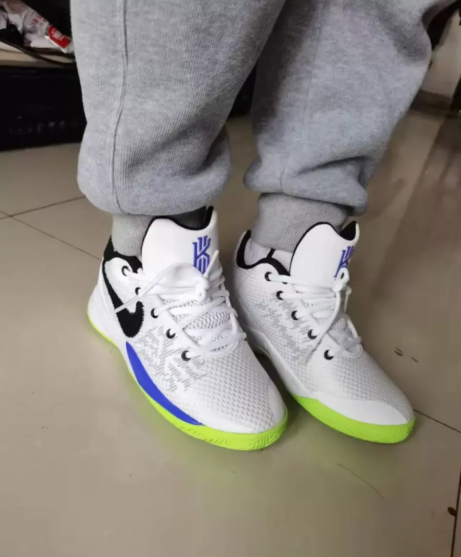 Giày Nike Kyrie Flytrap 2 GS 'White Lime Blast' AQ3412-153 - Ảnh 4