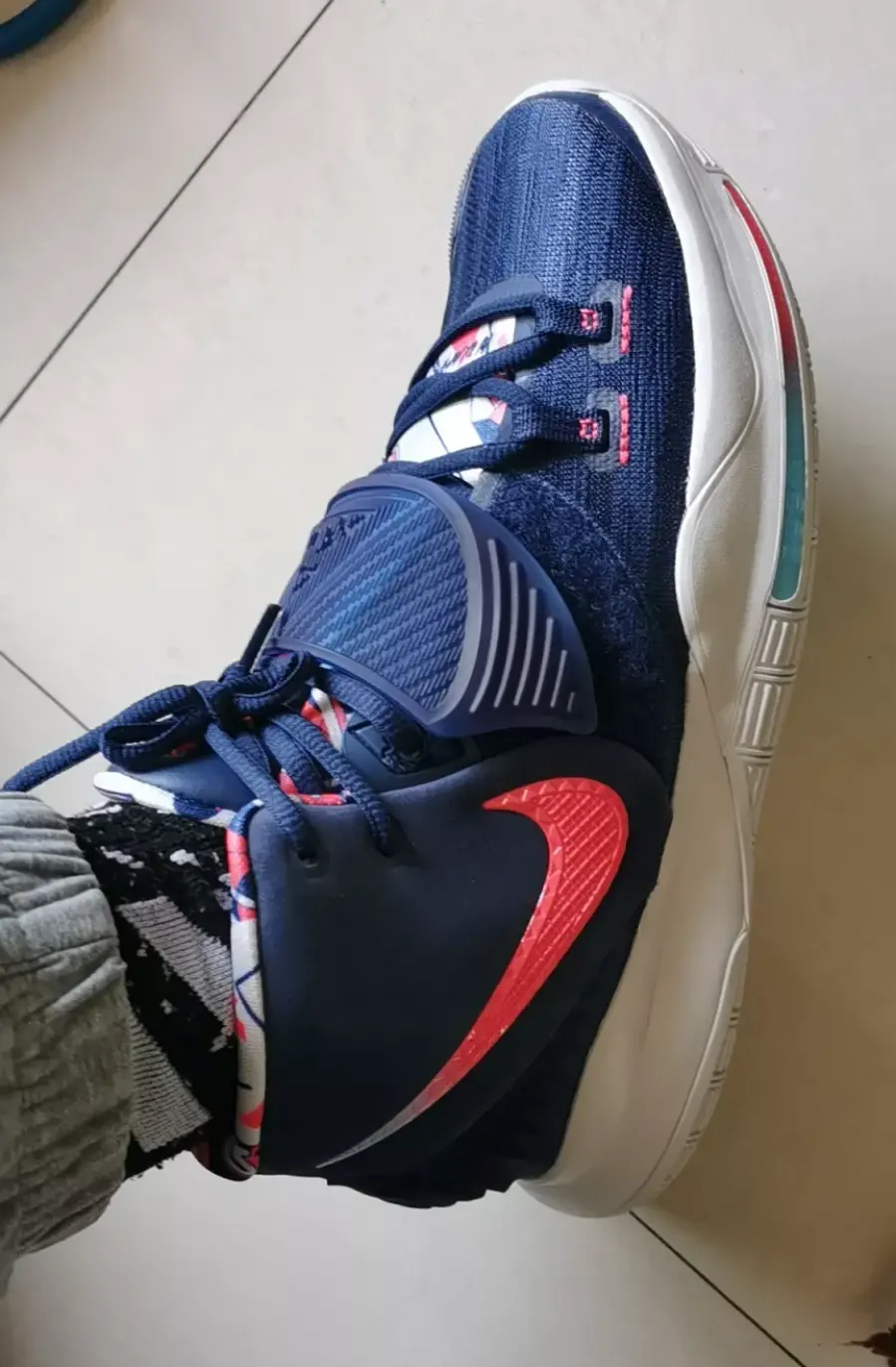 Giày Nike Kyrie 6 EP 'USA' BQ4631-402 - Ảnh 4