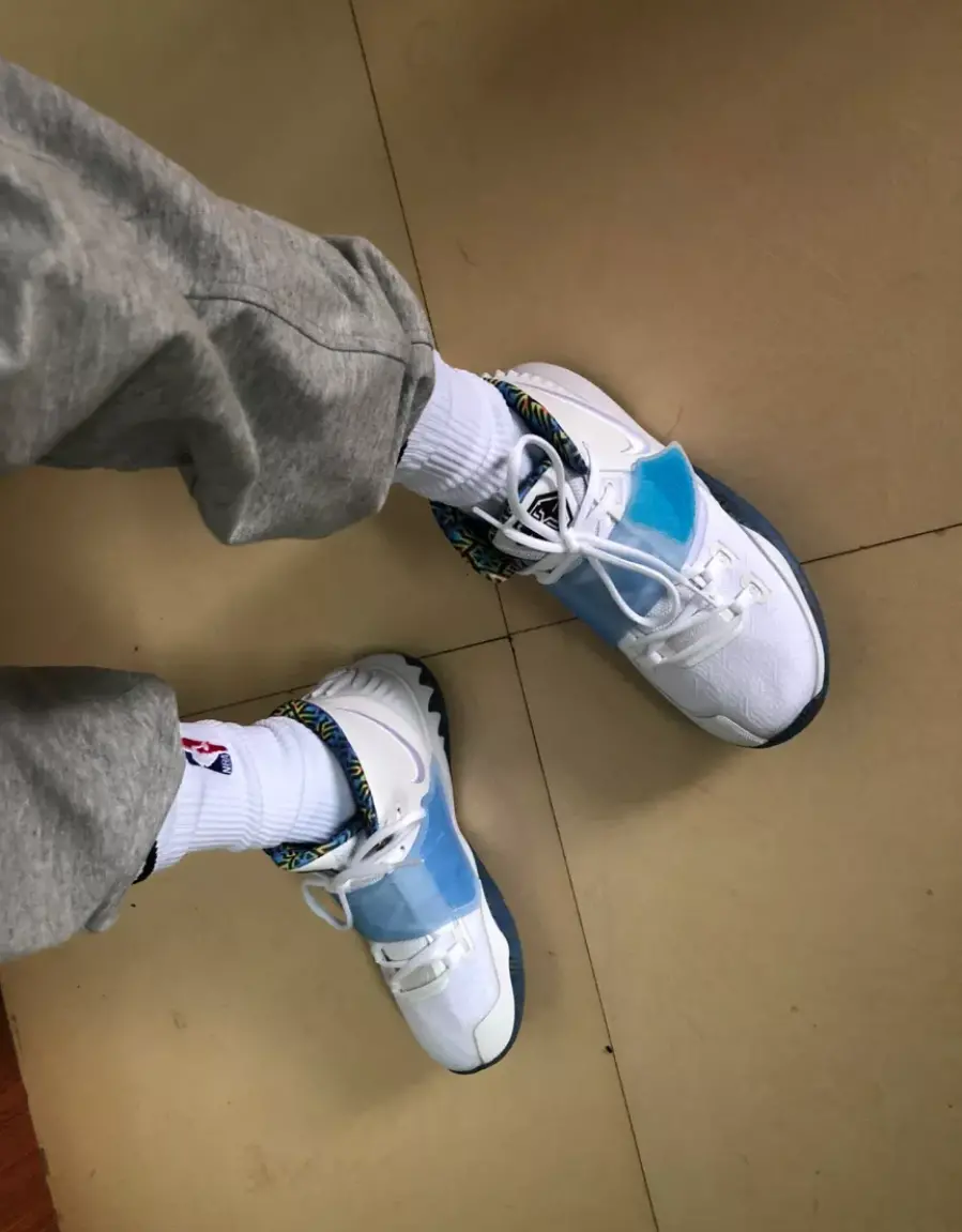 Giày Nike Kyrie 6 'White Sapphire Crimson' BQ5599-146 - Ảnh 3