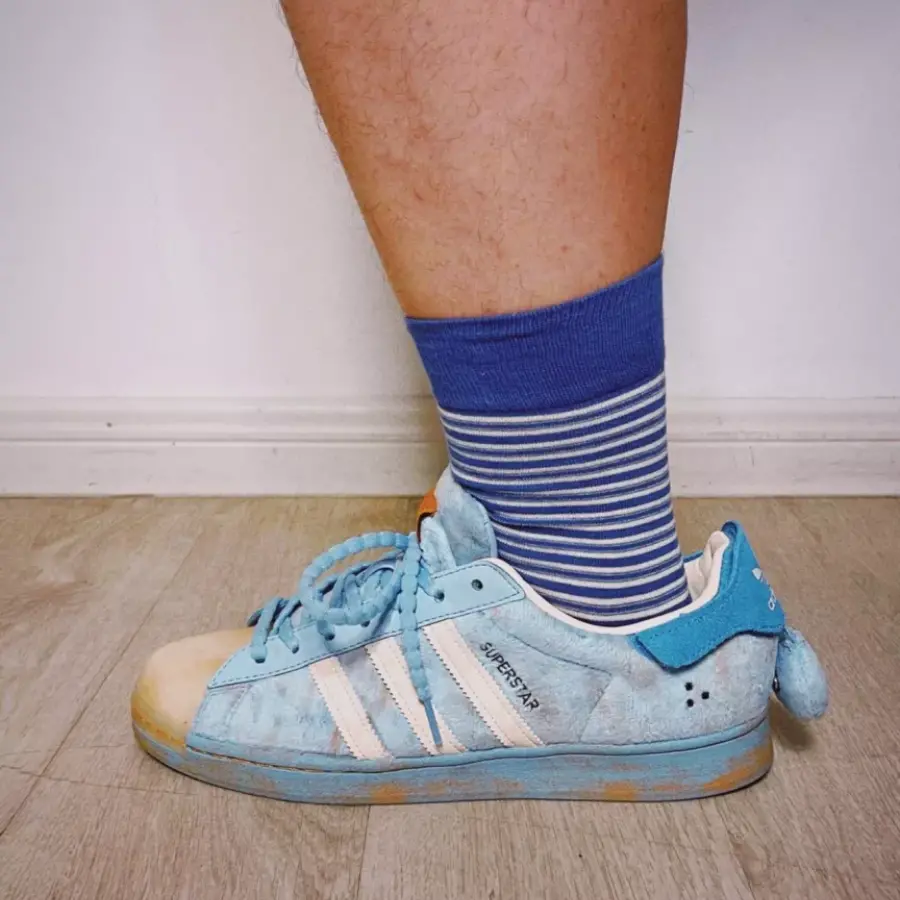Giày Adidas Superstar 'Melting Sadness CNY Blue' GY7012 - Ảnh 3