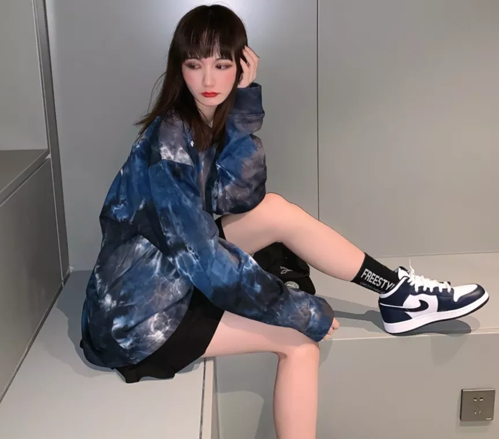 Giày Nike Air Jordan 1 Mid 'Obsidian' 554724-174 - Ảnh 5