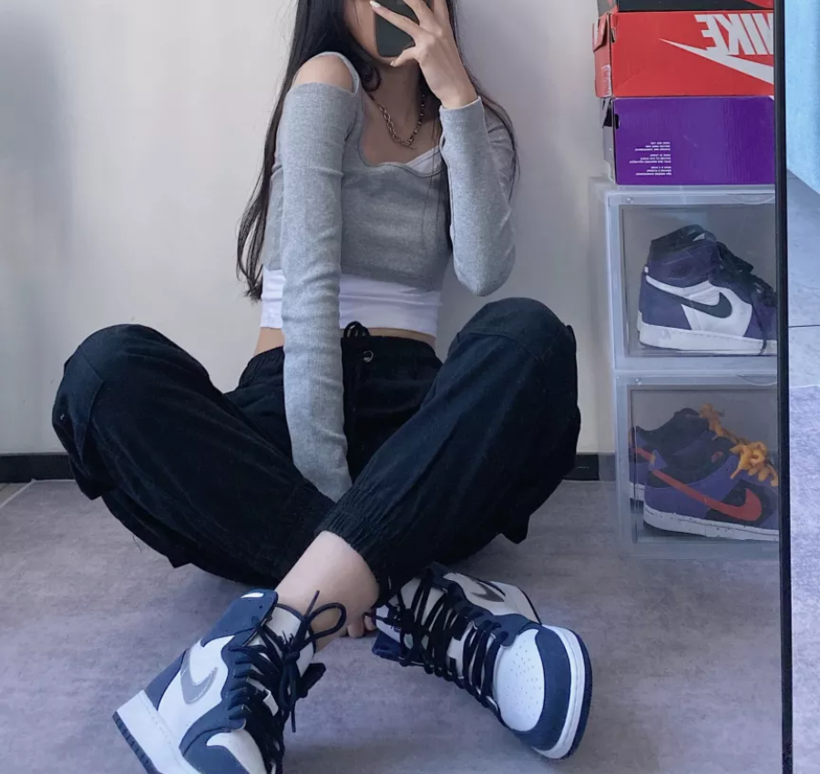 Giày Nike Air Jordan 1 Retro High co.JP 'Midnight Navy' Suitcase Special Box - Ảnh 5