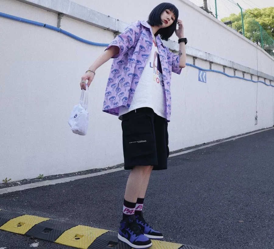 Giày Nike Air Jordan 1 Mid Black 'Dark Concord' 554724-051 - Ảnh 7