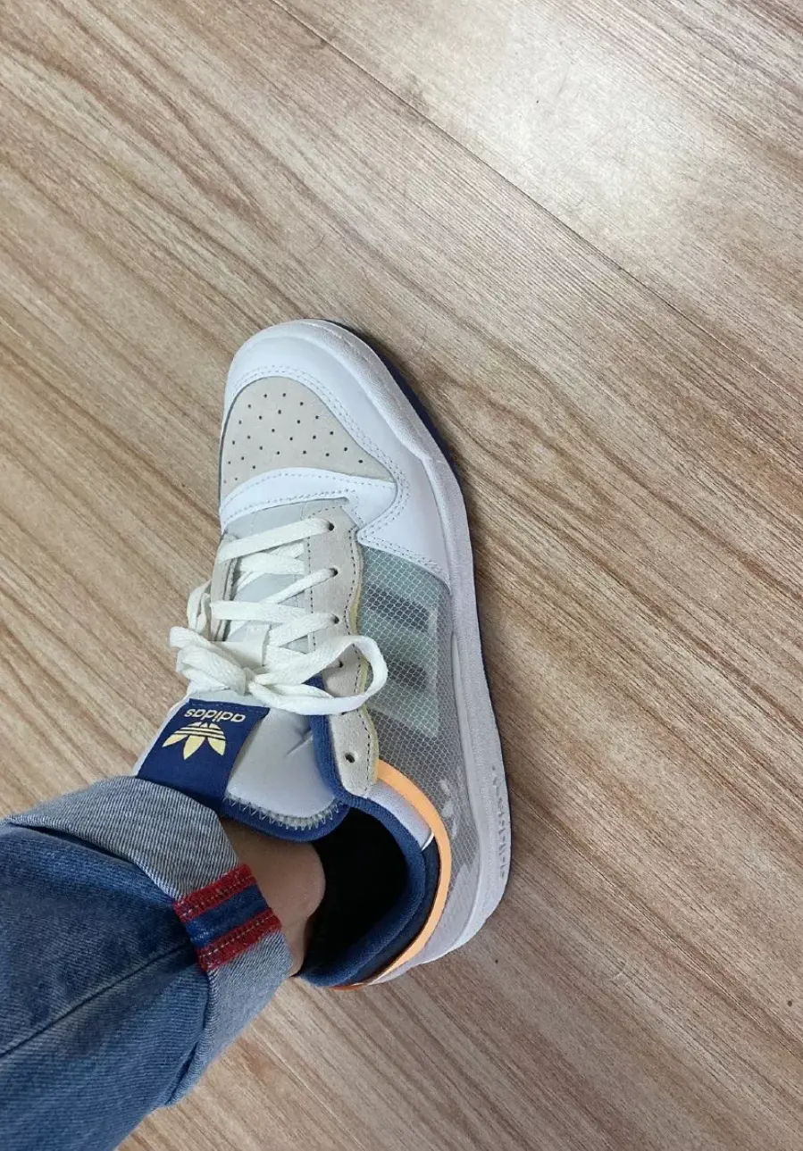 Giày Adidas Forum Low TT 'White Crew Blue' FY4967 - Ảnh 3