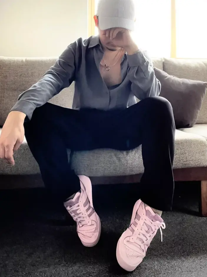 Giày Adidas Forum 84 Low 'Minimalist Clear Pink' FY8277 - Ảnh 5