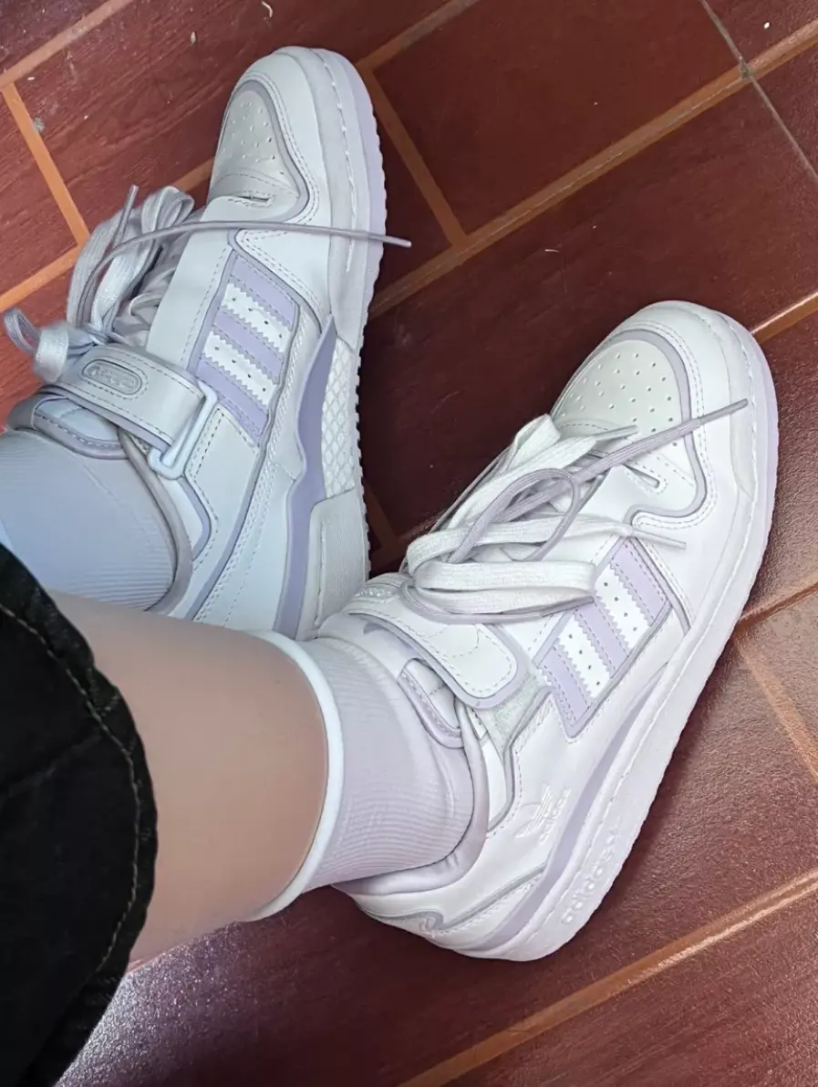 Giày Adidas Forum Plus 'White Purple Tint' FY3795 - Ảnh 4