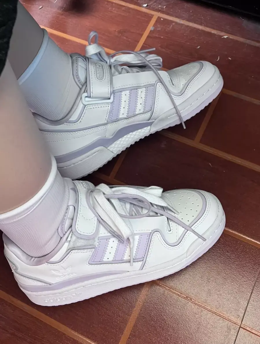 Giày Adidas Forum Plus 'White Purple Tint' FY3795 - Ảnh 3