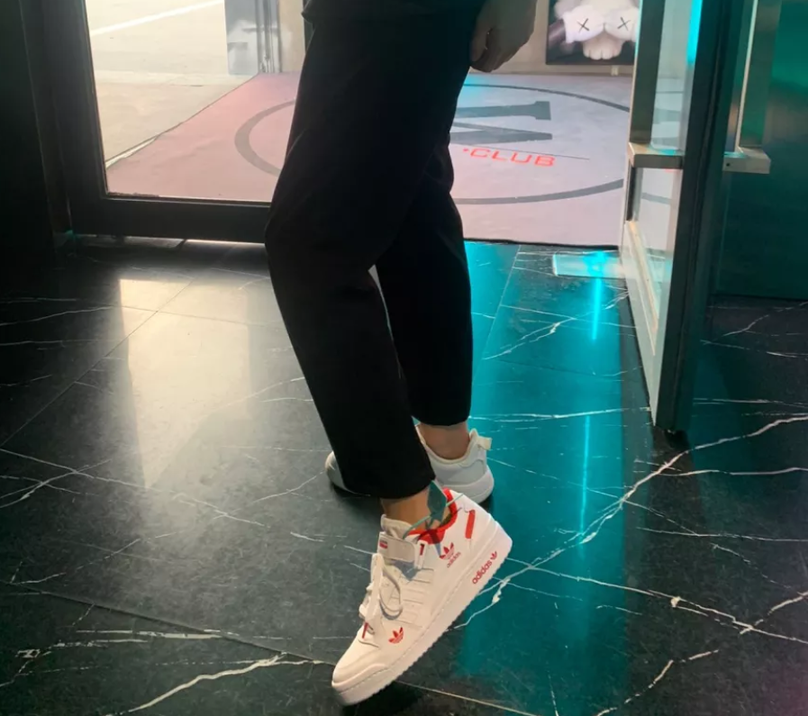 Giày Adidas Forum Low 'Cloud White Red' H01674 - Ảnh 4