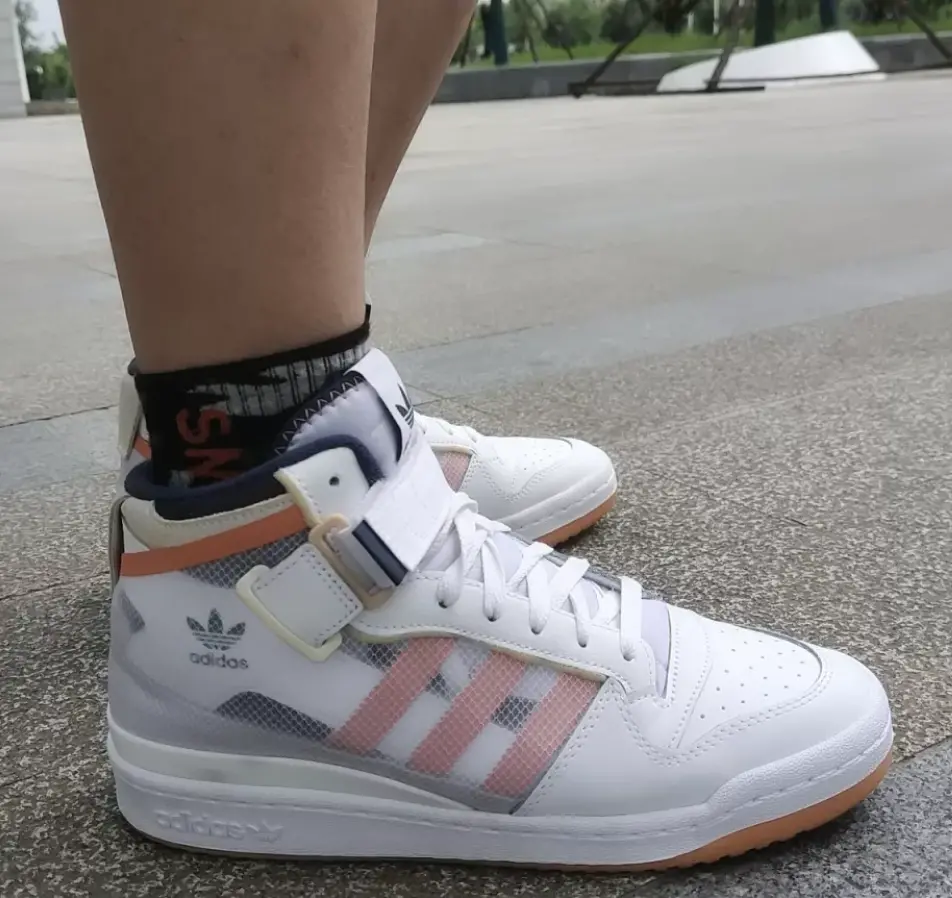Giày Adidas Forum Mid TT 'White Acid Orange' FY4707 - Ảnh 5