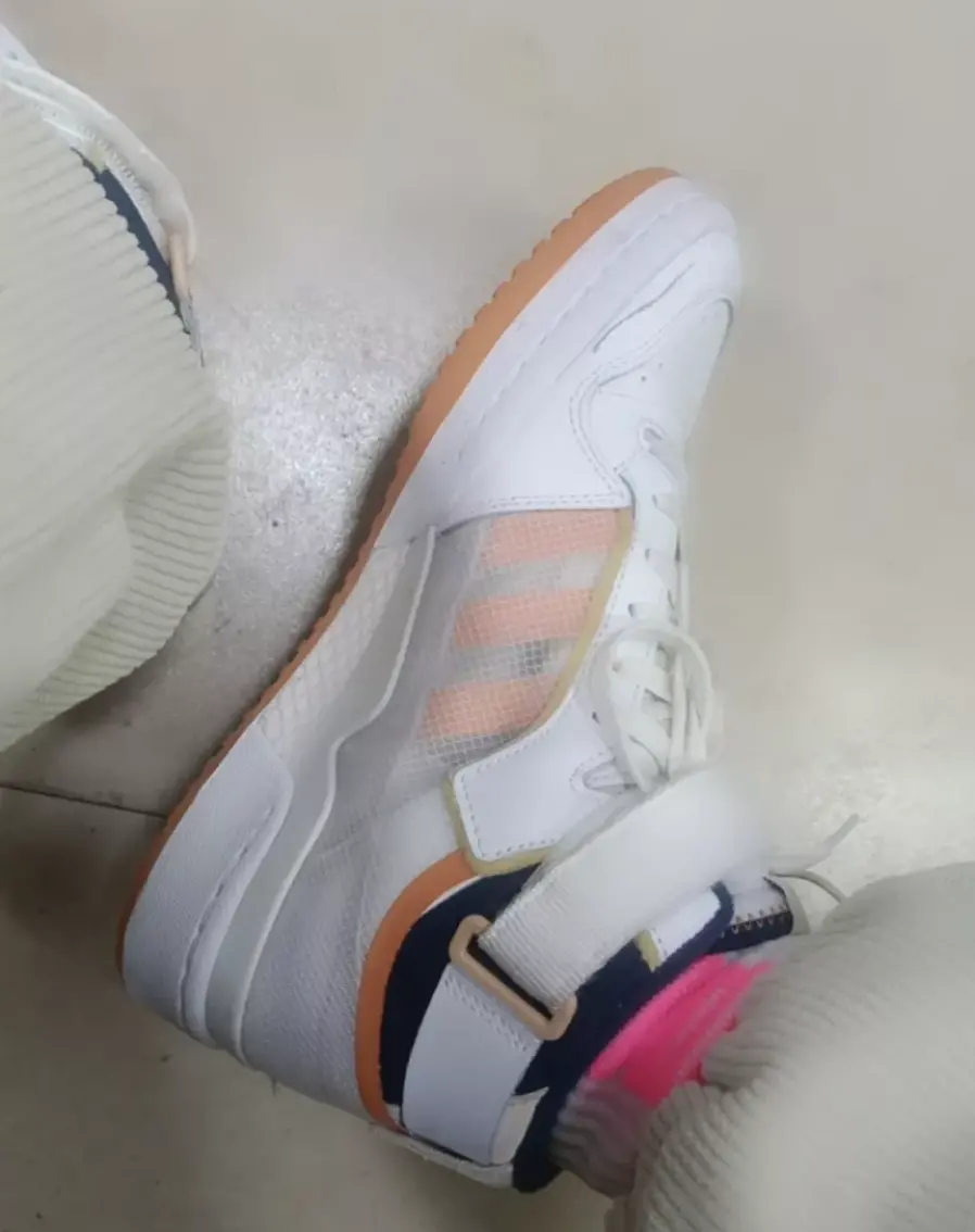 Giày Adidas Forum Mid TT 'White Acid Orange' FY4707 - Ảnh 3