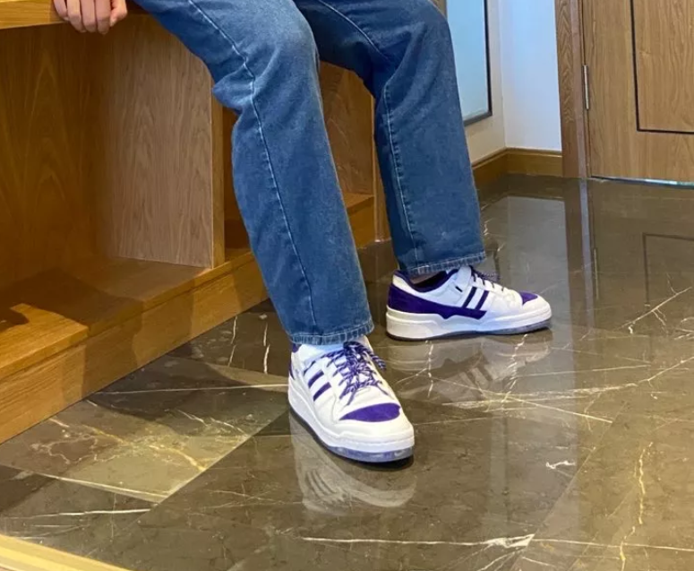 Giày Adidas Donovan Mitchell x Forum Low 'Collegiate Purple' GY8287 - Ảnh 5
