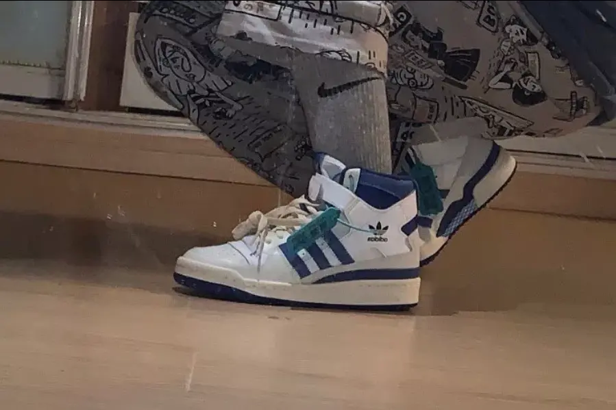 Giày Adidas Forum Mid 'White Royal Blue' FY6796 - Ảnh 3