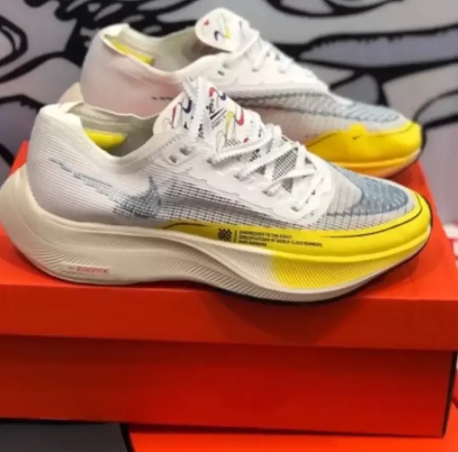Giày Nike ZoomX Vaporfly NEXT% 2 'White Yellow' DM9056-100 - Ảnh 3