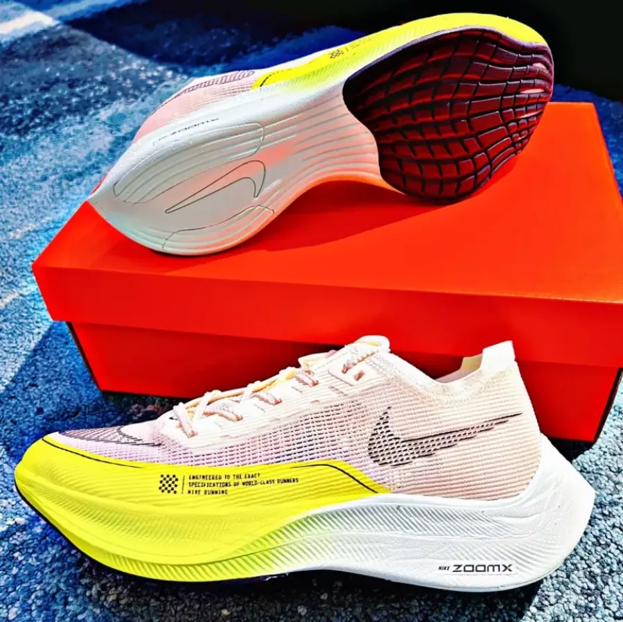 Giày Nike ZoomX Vaporfly NEXT% 2 'White Yellow' DM9056-100 - Ảnh 4